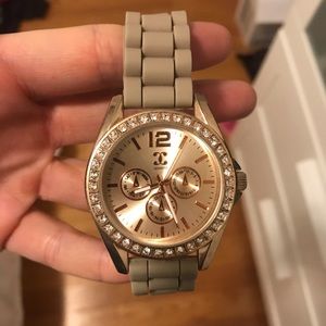 Tan Fossil watch